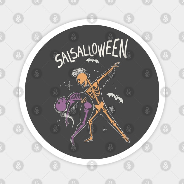 Salsaloween - Dancing salsa in Halloween! Magnet by bailopinto